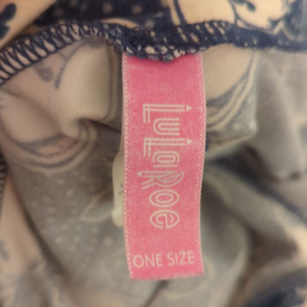 Lularoe Blue and White Disney Mickey Leggings - Picture 4 of 5